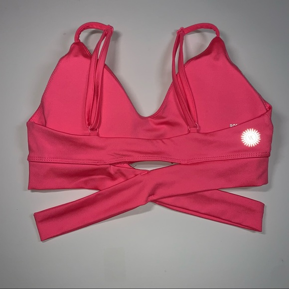 Sommer Ray XS neon pink crossover sports bra - Picture 7 of 12